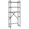 Graues Waschmaschinenregal Coretta 67x25x163cm (Holz)