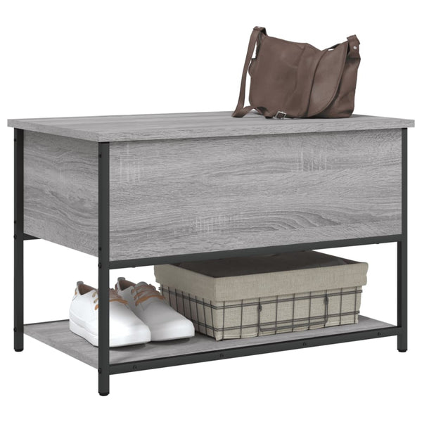 Graue Schuhbank Benita 70x42,5x47cm (Holz)