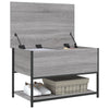 Graue Schuhbank Benita 70x42,5x47cm (Holz)