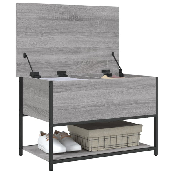 Graue Schuhbank Benita 70x42,5x47cm (Holz)