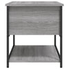 Graue Schuhbank Benita 70x42,5x47cm (Holz)