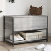 Graue Schuhbank Benita 70x42,5x47cm (Holz)