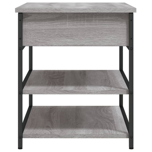 Harmaa kenkäpenkki Gheta 70x42,5x50cm (puinen)