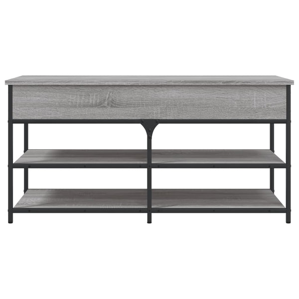 Harmaa kenkäpenkki Gheta 100x42,5x50cm (puinen)