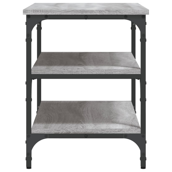 Harmaa kenkäpenkki Phuong 70x38,5x49cm (puinen)