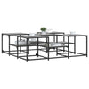 Grauer Couchtisch Stelian 121x121x40cm (Holz)