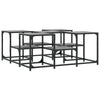 Grauer Couchtisch Stelian 91x91x40cm (Holz)