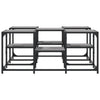 Grauer Couchtisch Stelian 91x91x40cm (Holz)