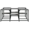 Grauer Couchtisch Stelian 91x91x40cm (Holz)