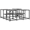 Grauer Couchtisch Stelian 91x91x40cm (Holz)