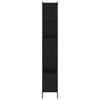 Schwarzes Bücherregal Lipovan 72x28x172cm (Holz)