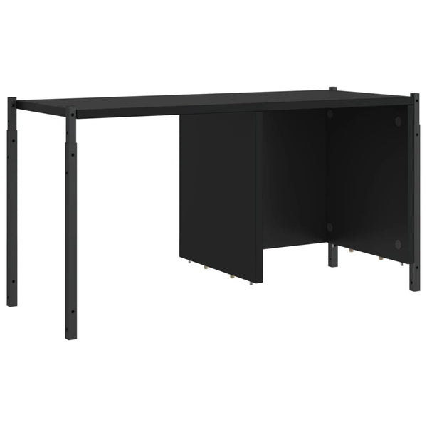 Schwarzes Bücherregal Lipovan 72x28x172cm (Holz)
