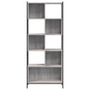 Harmaa kirjahylly Lipovan 72x28x172cm (puinen)