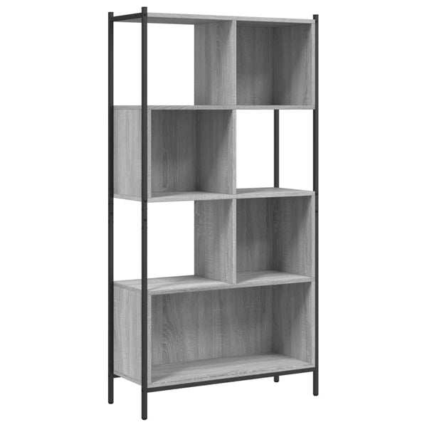 Harmaa kirjahylly Lipovan 72x28x172cm (puinen)