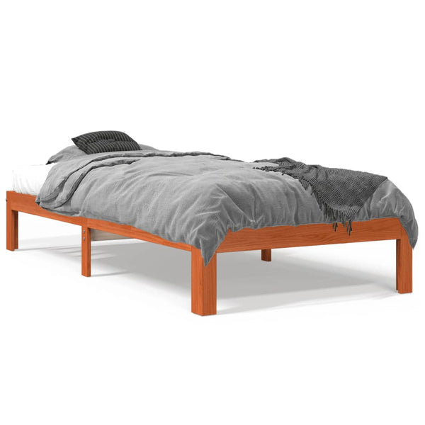 Bettgestell Rozini 75x190cm (Kiefer) bernsteinfarben