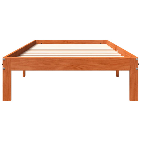 Bettgestell Rozini 75x190cm (Kiefer) bernsteinfarben