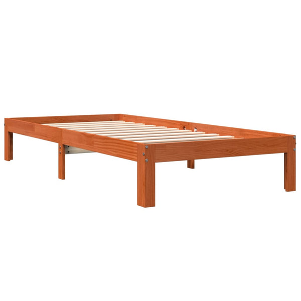 Bettgestell Rozini 75x190cm (Kiefer) bernsteinfarben