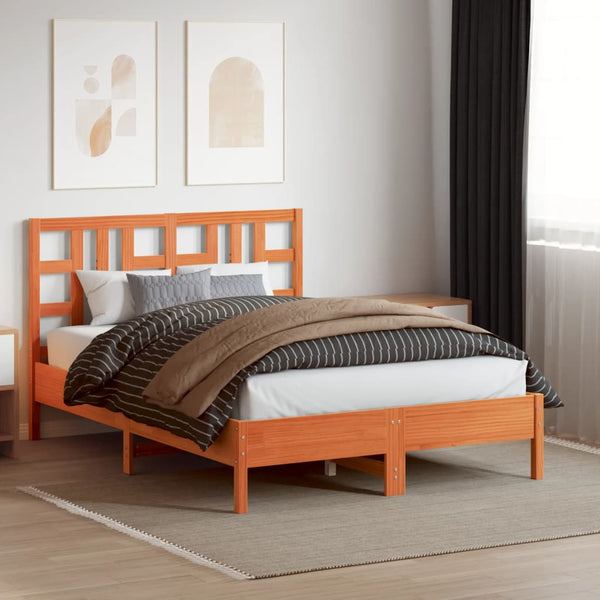 Braunes Kopfteil Buriga 135cm (Kiefer)