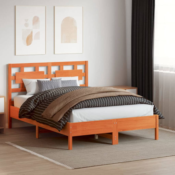 Braunes Kopfteil Fainis 135 cm (Kiefer)