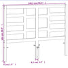 Braunes Kopfteil Fiedler 135cm (Kiefer)
