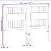 Braunes Kopfteil Edisa 135cm (Kiefer)