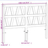 Braunes Kopfteil Vierka 135 cm (Kiefer)