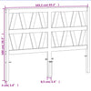 Braunes Kopfteil Vierka 160cm (Kiefer)