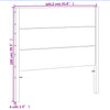 Braunes Bettkopfteil Zan 100cm (Kiefer)