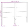 Braunes Kopfteil Zan 135 cm (Kiefer)