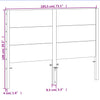 Braunes Kopfteil Zan 180cm (Kiefer)