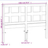 Braunes Kopfteil Coicea 135 cm (Kiefer)
