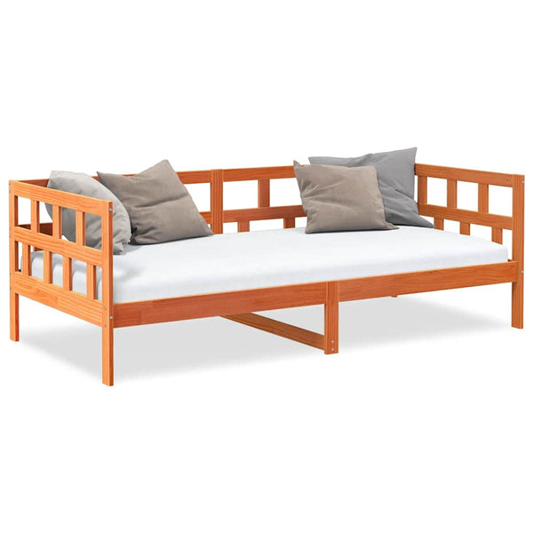 Wachsbraunes Schlafsofa Nuri 90x200cm (Kiefer)