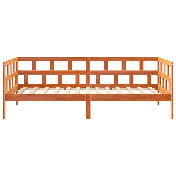 Wachsbraunes Schlafsofa Nuri 90x200cm (Kiefer)