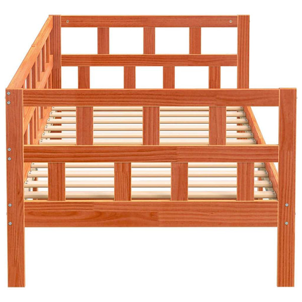Wachsbraunes Schlafsofa Nuri 90x200cm (Kiefer)