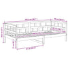 Wachsbraunes Schlafsofa Nuri 90x200cm (Kiefer)