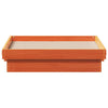 Bernsteinfarbenes LED-Bettgestell Margretta 100x200cm (Kiefer)