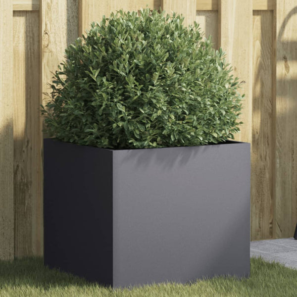 Blumenkasten Anthrazit Eusebie 42x40x39cm (kaltgewalzter Stahl)
