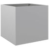 Silberner Blumenkasten Eusebie 42x40x39cm (verzinkter Stahl)