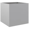 Silberner Blumenkasten Eusebie 42x40x39cm (verzinkter Stahl)