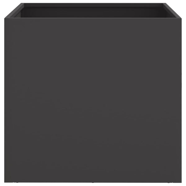 Schwarzer Blumenkasten Eusebie 49x47x46cm (Stahl)