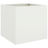 Weißer Blumenkasten Eusebie 49x47x46cm (Stahl)