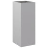 Silberner Blumenkasten Eusebie 32x27,5x75cm (verzinkter Stahl)