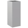Silberner Blumenkasten Eusebie 32x27,5x75cm (verzinkter Stahl)