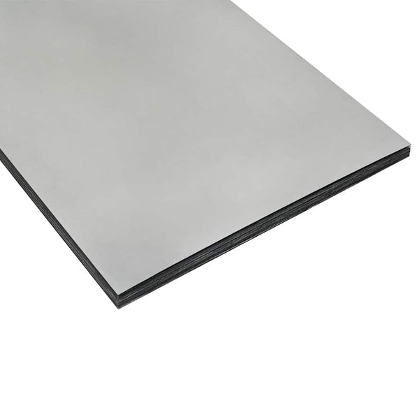 Silberner Blumenkasten Eusebie 32x27,5x75cm (verzinkter Stahl)