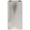 Silberner Blumenkasten Eusebie 42x38x75cm (Edelstahl)