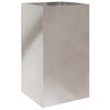 Silberner Blumenkasten Eusebie 42x38x75cm (Edelstahl)