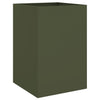 Olivenfarbener Blumenkasten Eusebie 52x48x75cm (kaltgewalzter Stahl)