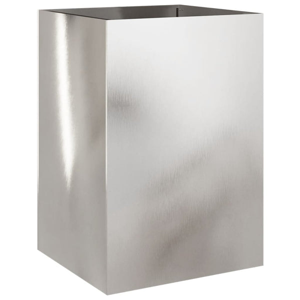 Blumenkasten Eusebie 52x48x75cm Silber (Edelstahl)