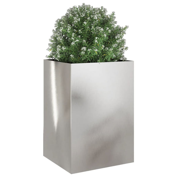 Blumenkasten Eusebie 52x48x75cm Silber (Edelstahl)