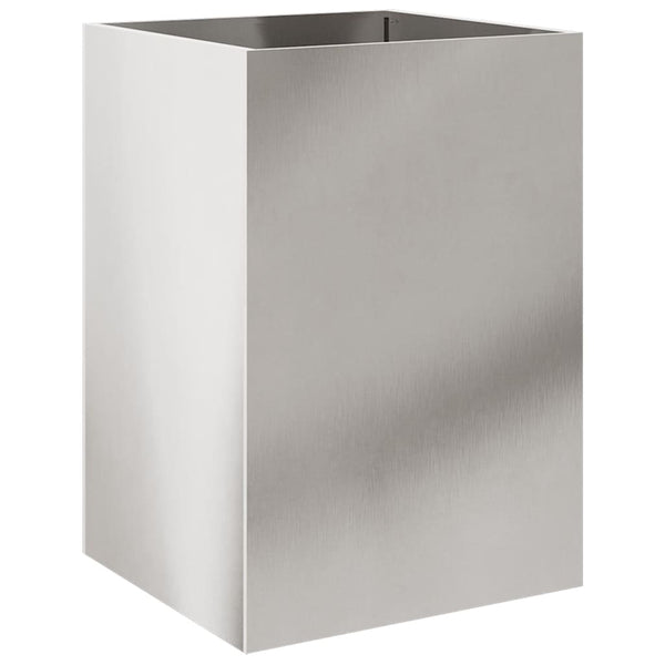 Blumenkasten Eusebie 52x48x75cm Silber (Edelstahl)